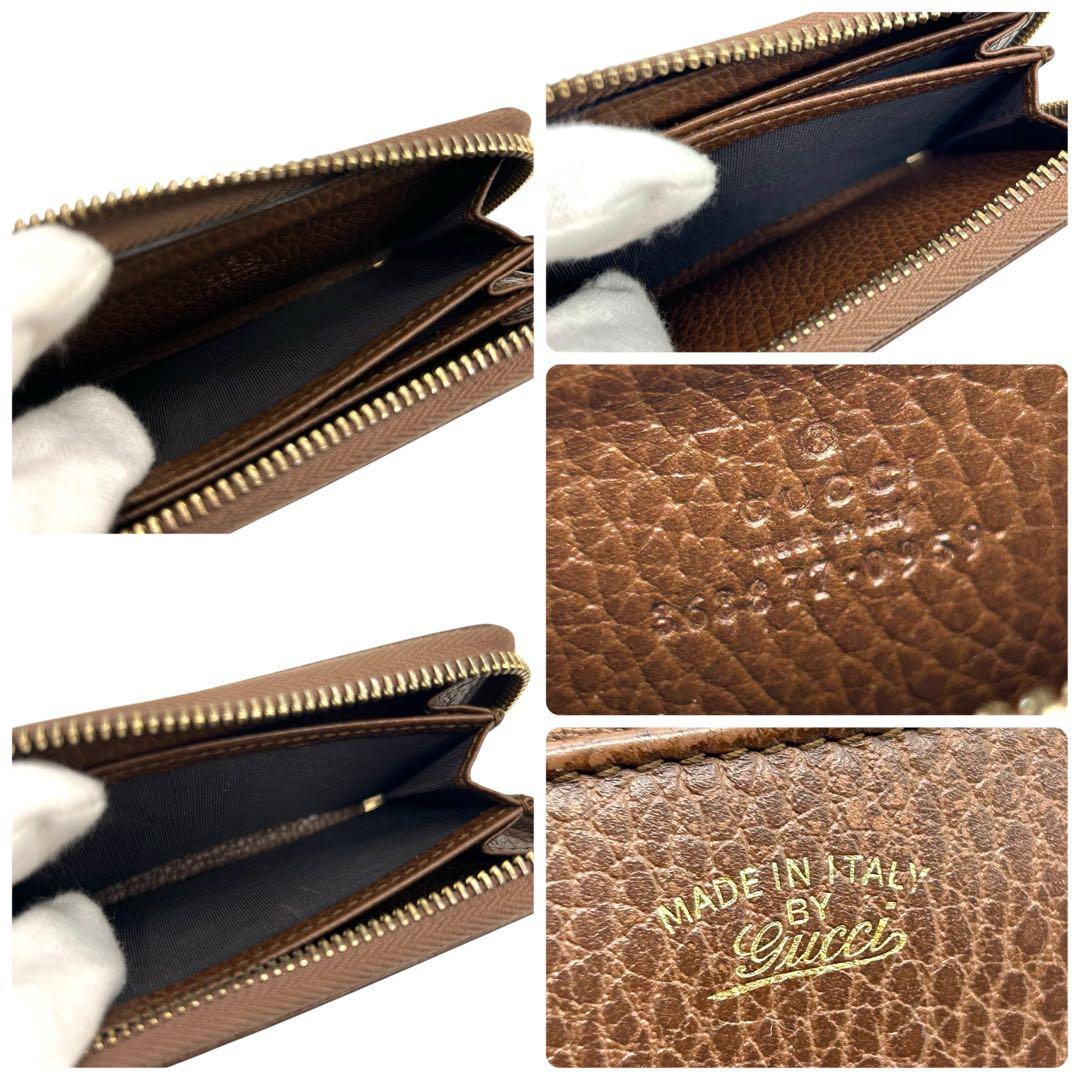 良品 1599 GUCCI ケース スウィング ヴィンテージ ブラウン