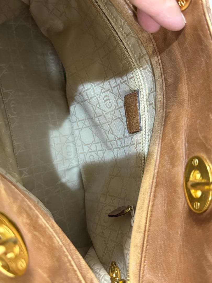 ⭐️Lea⭐️ Christian Dior ブラウン レザー カナージュ