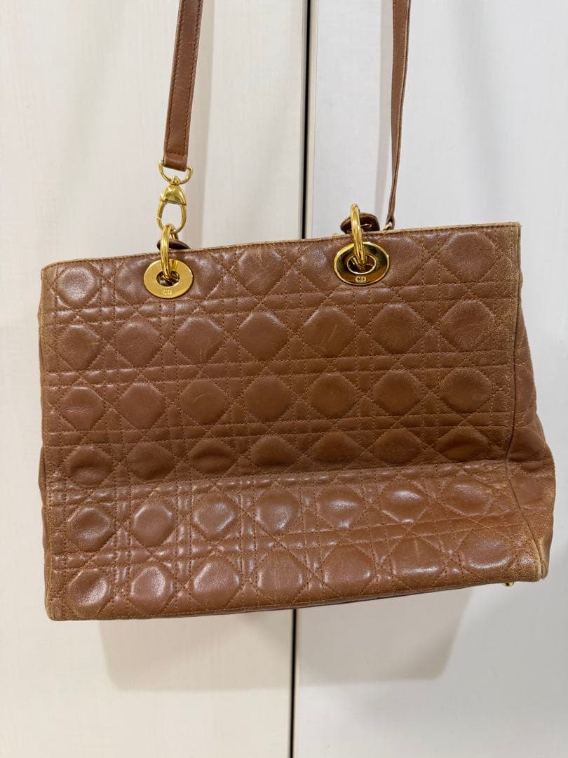 ⭐️Lea⭐️ Christian Dior ブラウン レザー カナージュ