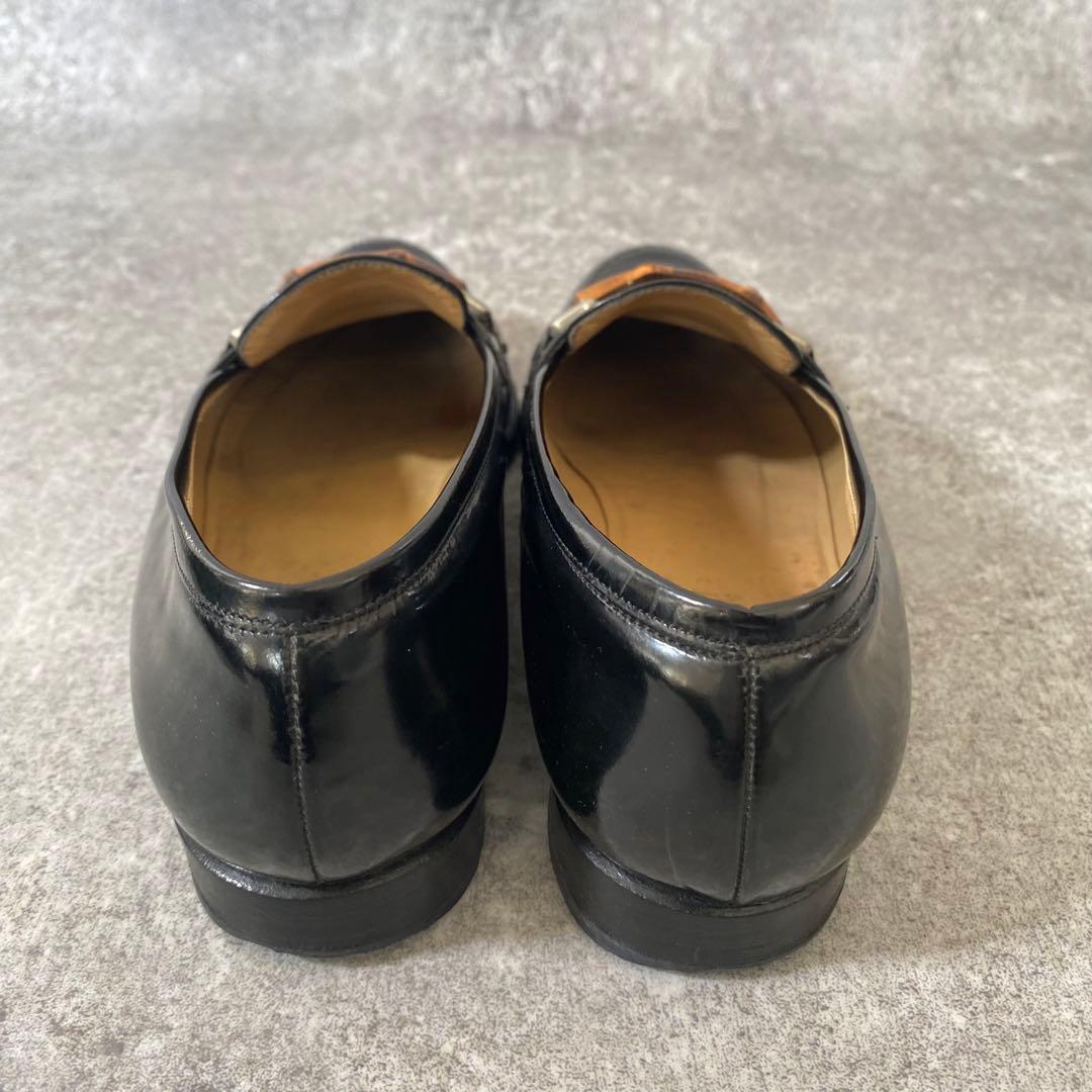 GUCCI グッチ ローファー モカシン ホースビット バンブー レザー