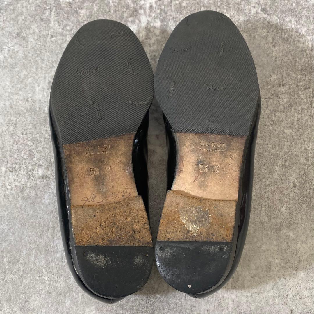 GUCCI グッチ ローファー モカシン ホースビット バンブー レザー