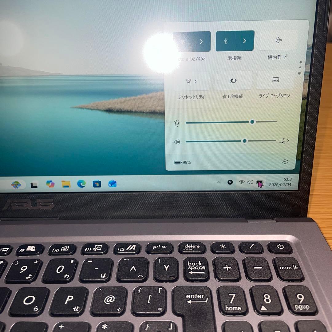 速い！ASUSi5第10世代12GB SSD256GB Office Win11