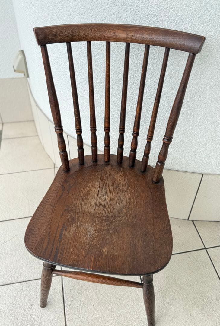 T21②アンティーク家具 木製椅子 レトロ ヴィンテージ ダイニングチェア