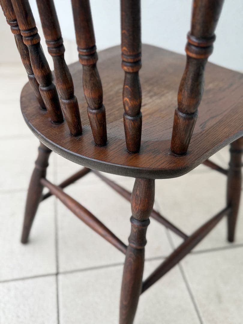 T21②アンティーク家具 木製椅子 レトロ ヴィンテージ ダイニングチェア