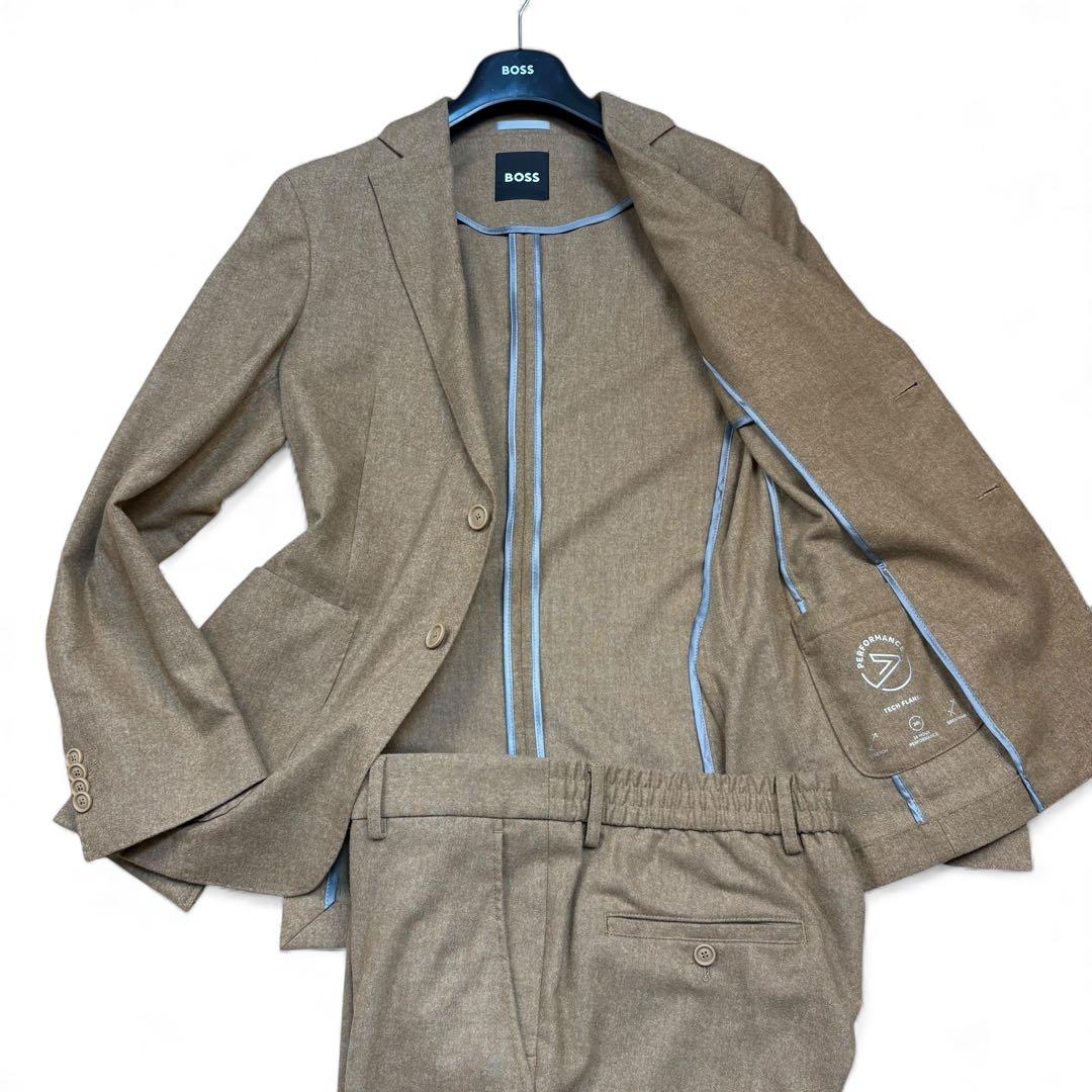 極美品 ヒューゴボス 現行 PERFORMANCE セットアップ スーツ