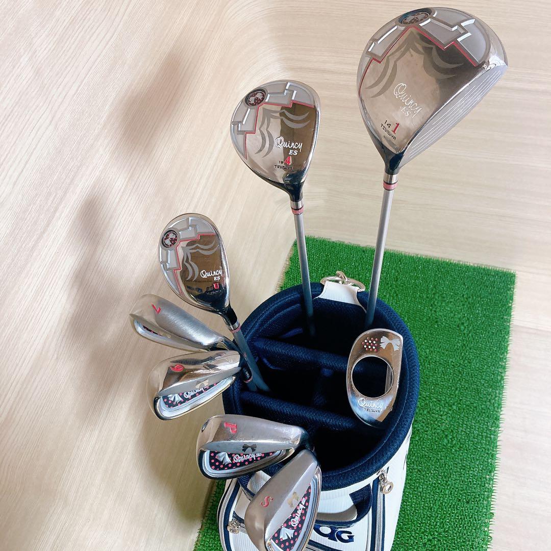 クインシー Quincy ES レディース右利き ゴルフクラブセット L つるや
