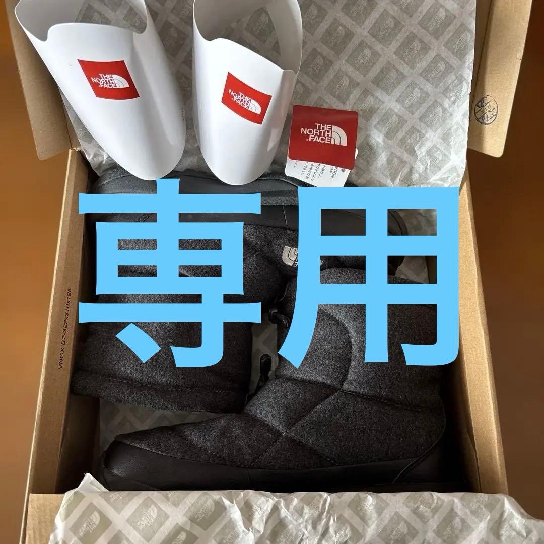 ザ・ノースフェイス ヌプシ ブーティウールV ショート スノーブーツ チャコール
