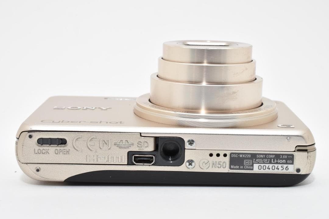 【美品】SONY Cyber-shot DSC-WX220 ゴールド　動作確認済