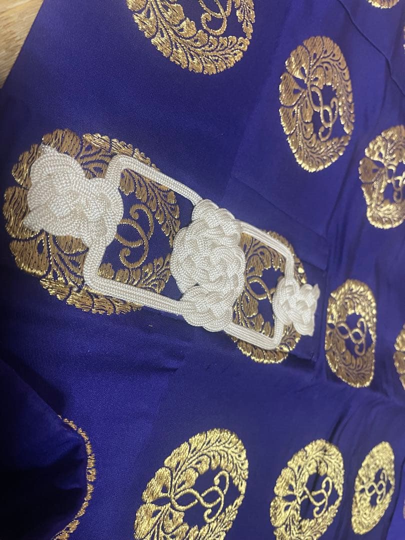 浄土真宗　紫金正絹糸　五条袈裟　美品✨僧侶法衣