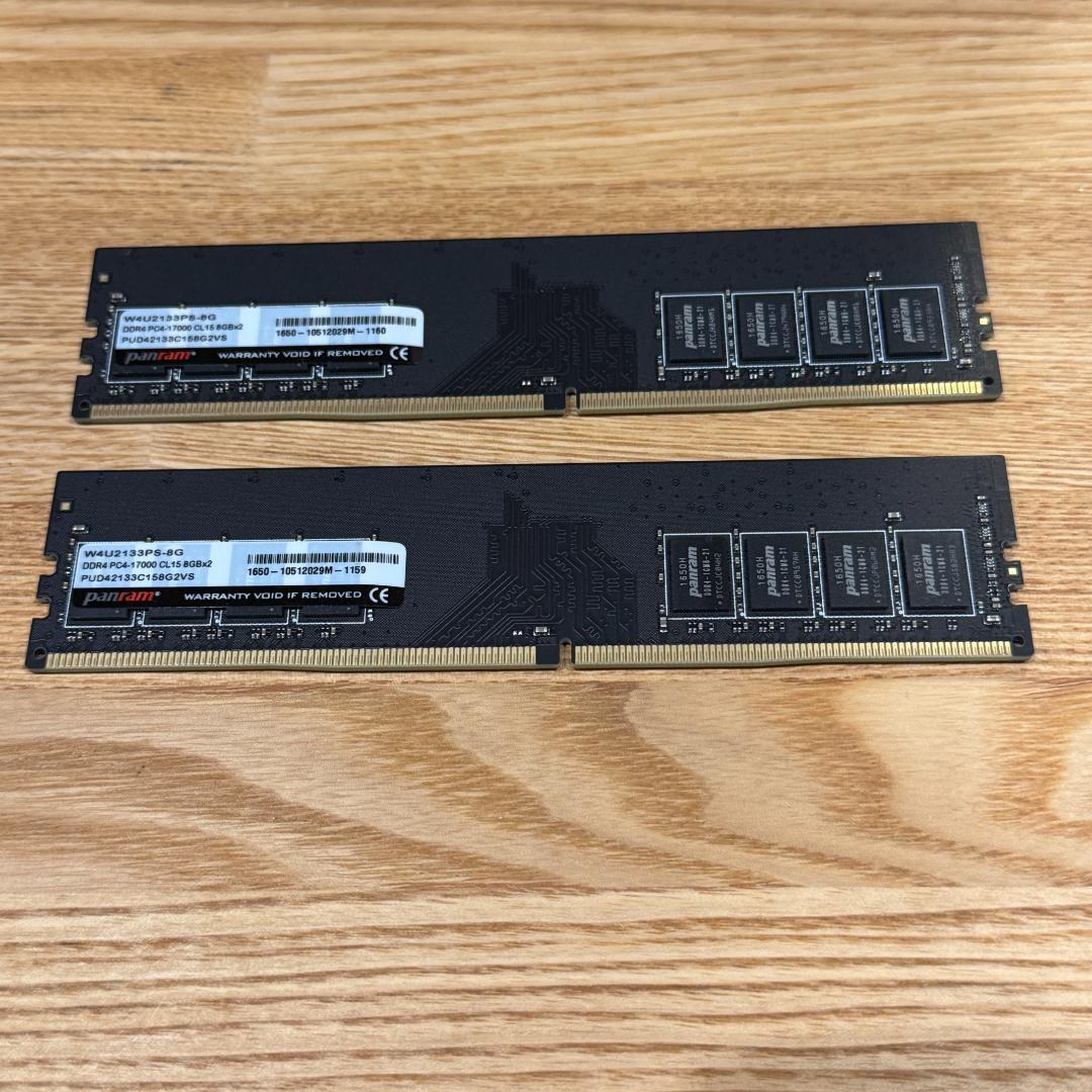 Panram DDR4-2133 16GB(8GBx2枚)デスクトップ用メモリ