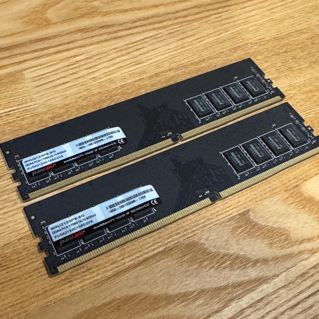 Panram DDR4-2133 16GB(8GBx2枚)デスクトップ用メモリ