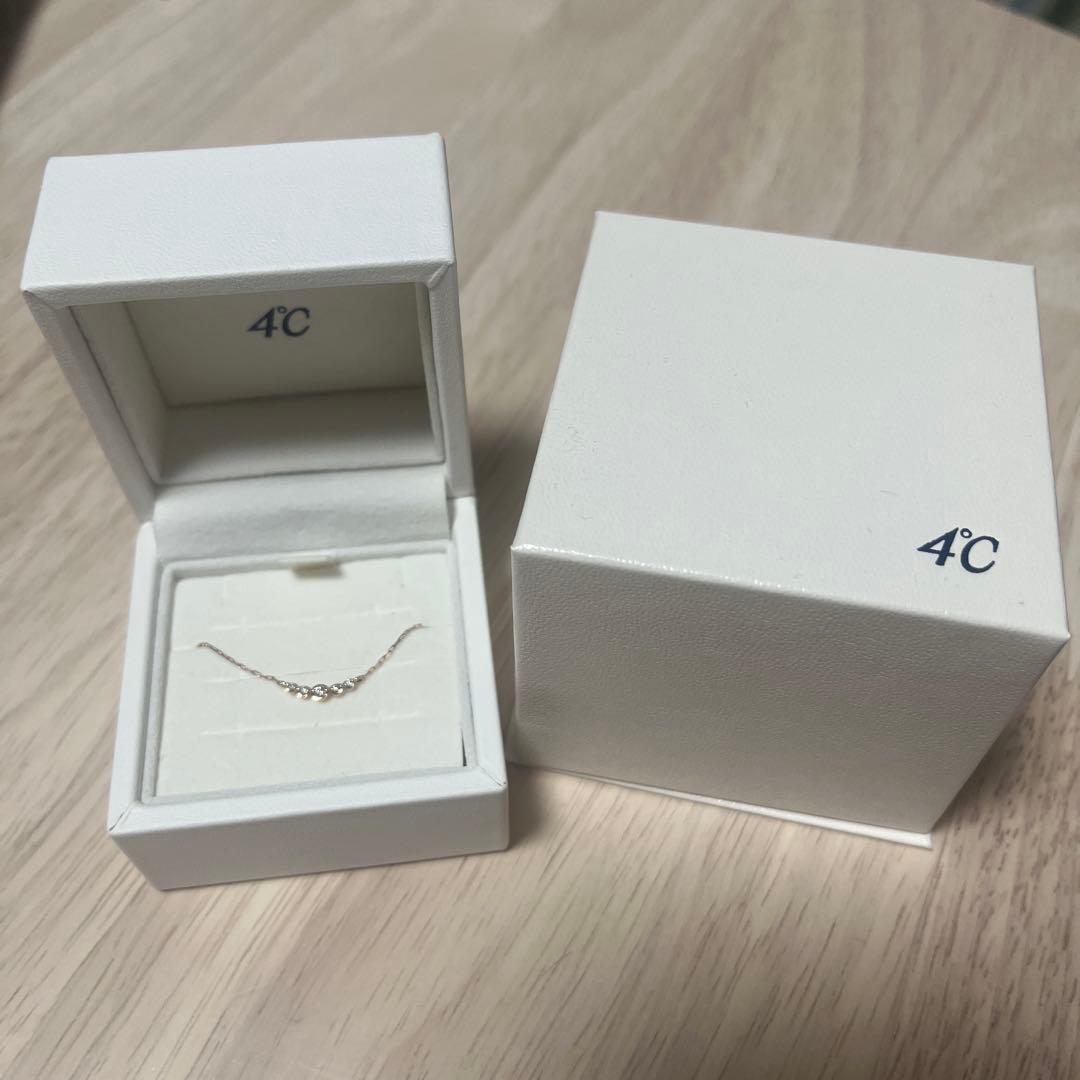 K10 ピンクゴールドネックレス ４℃