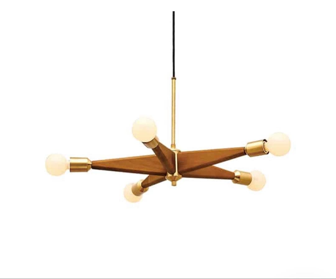 Lindenhurst ペンダントライト ブラウン/ゴールド