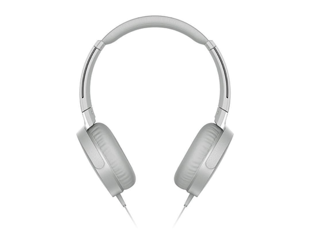 ソニー SONY グレイッシュホワイト ステレオヘッドフォン MDR-XB550