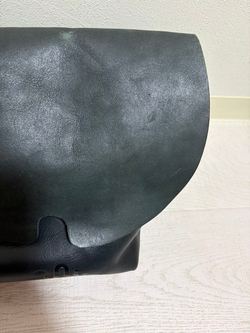 【良品】uni&co／レザーメッセンジャーバッグ