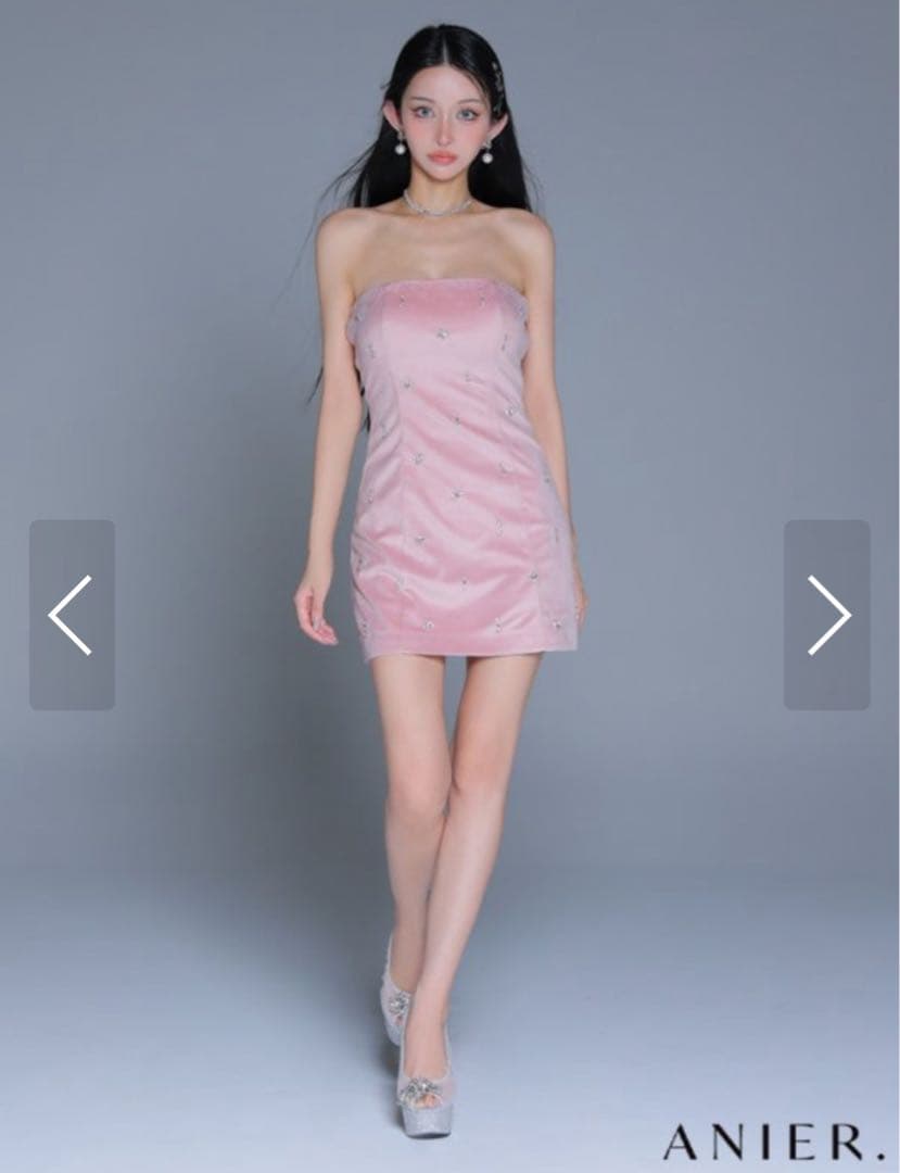 ROBE de FLEURS ロードフルール　Sサイズ　ピンク　ミニドレス