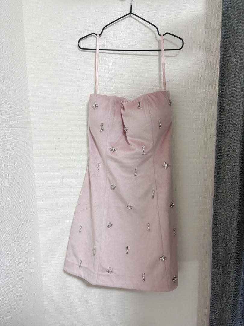 ROBE de FLEURS ロードフルール　Sサイズ　ピンク　ミニドレス