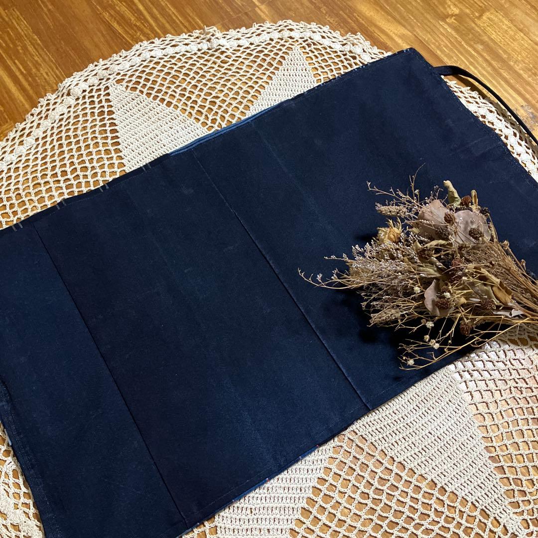 山葡萄国産かごバック腰籠ハケゴ擦れ防止布刺し子藍染め古布手提げ