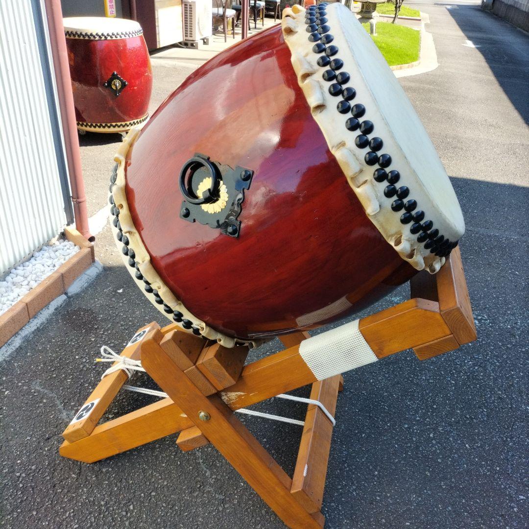 mura様　ご依頼商品　長胴太鼓　桶胴太鼓　斜め打ち太鼓台中古品③