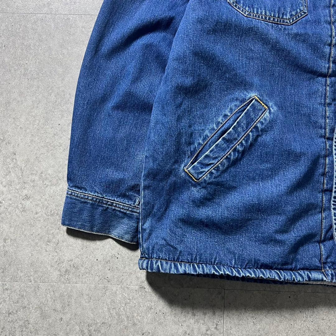 90s OLD GAP デニムボアジャケット L 襟コーズ カバーオール