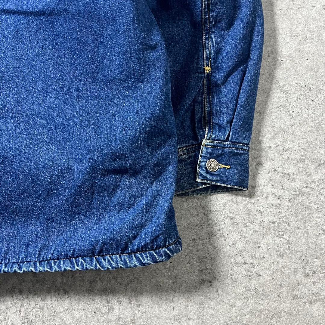 90s OLD GAP デニムボアジャケット L 襟コーズ カバーオール