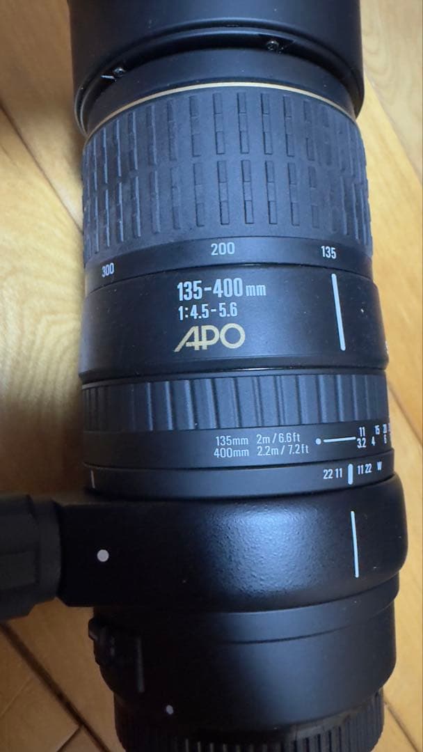 SIGMA 135-400mm F4.5-5.6APOレンズ