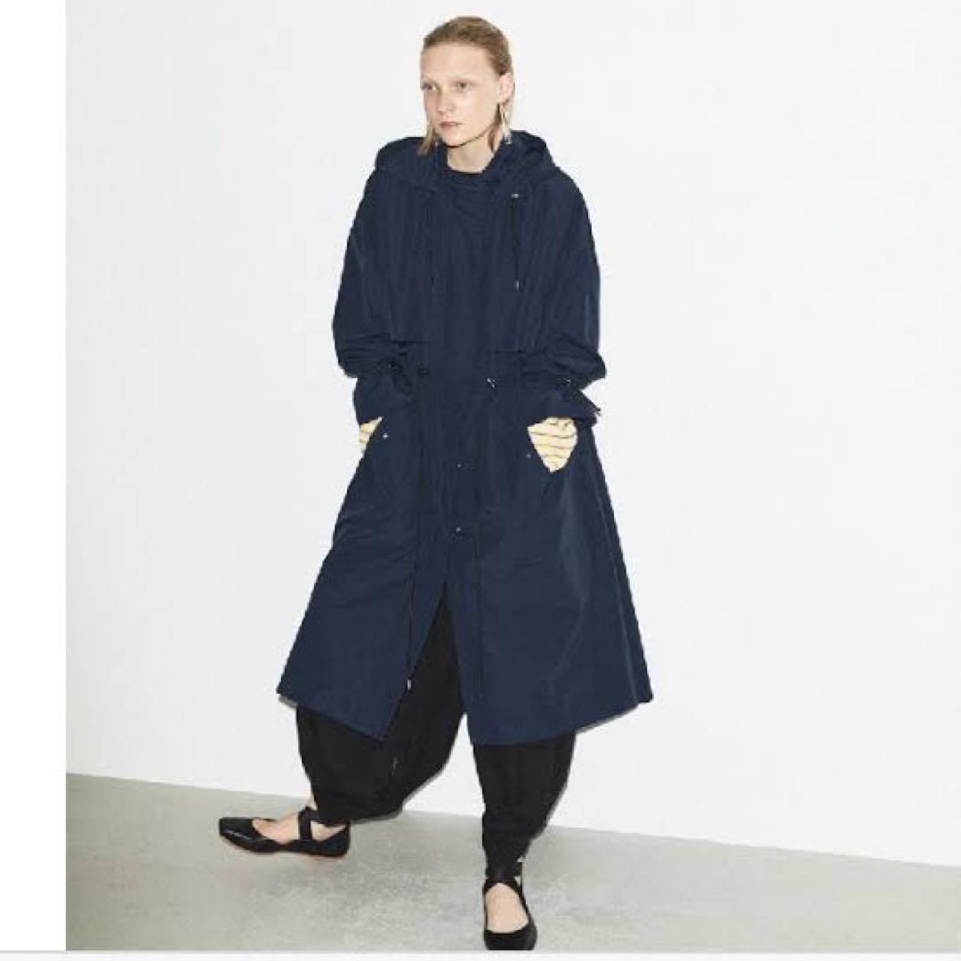 美品 ナゴンスタンス nagonstans モッズコート ネイビー