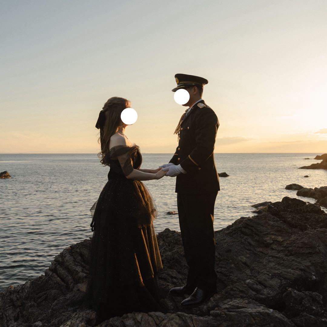 ブラックドレス　ウェディング