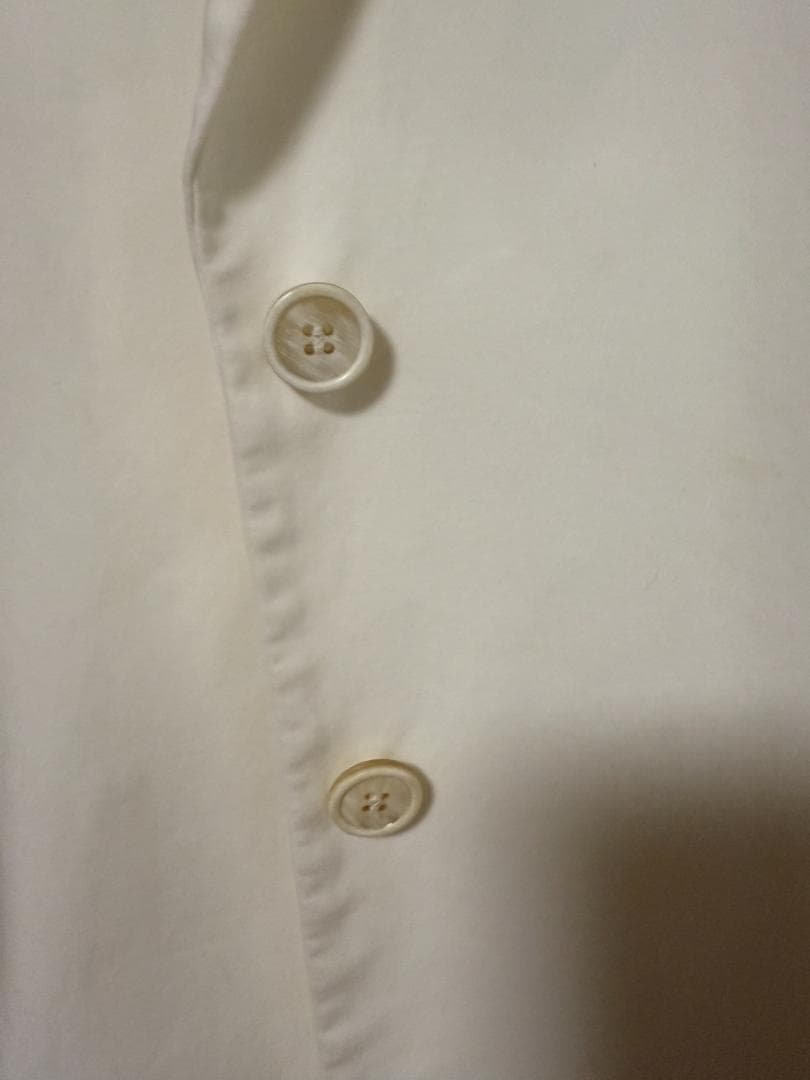 メ*離様 maison margielaホワイトテーラージャケット切りっぱなし