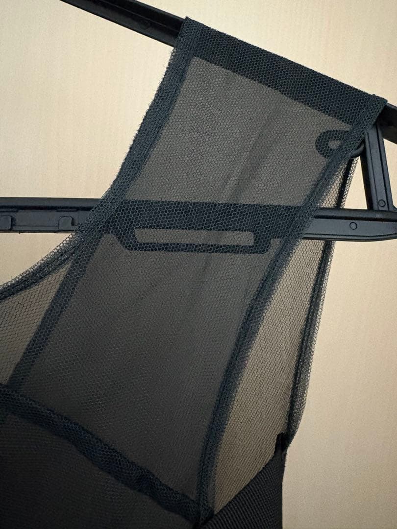 J1U by LA BELLE ETUDE バックルデザインチュールジレ 黒