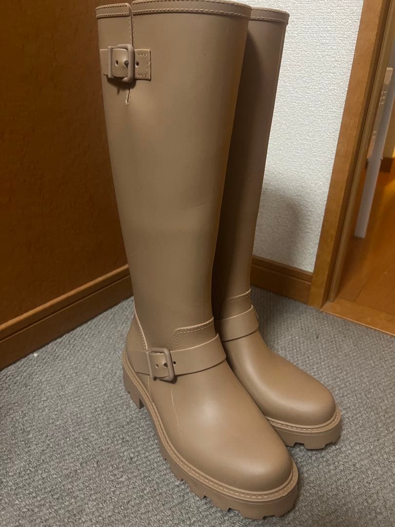 Jimmy Choo YAEL FLAT TALL ロングレインブーツ 美品