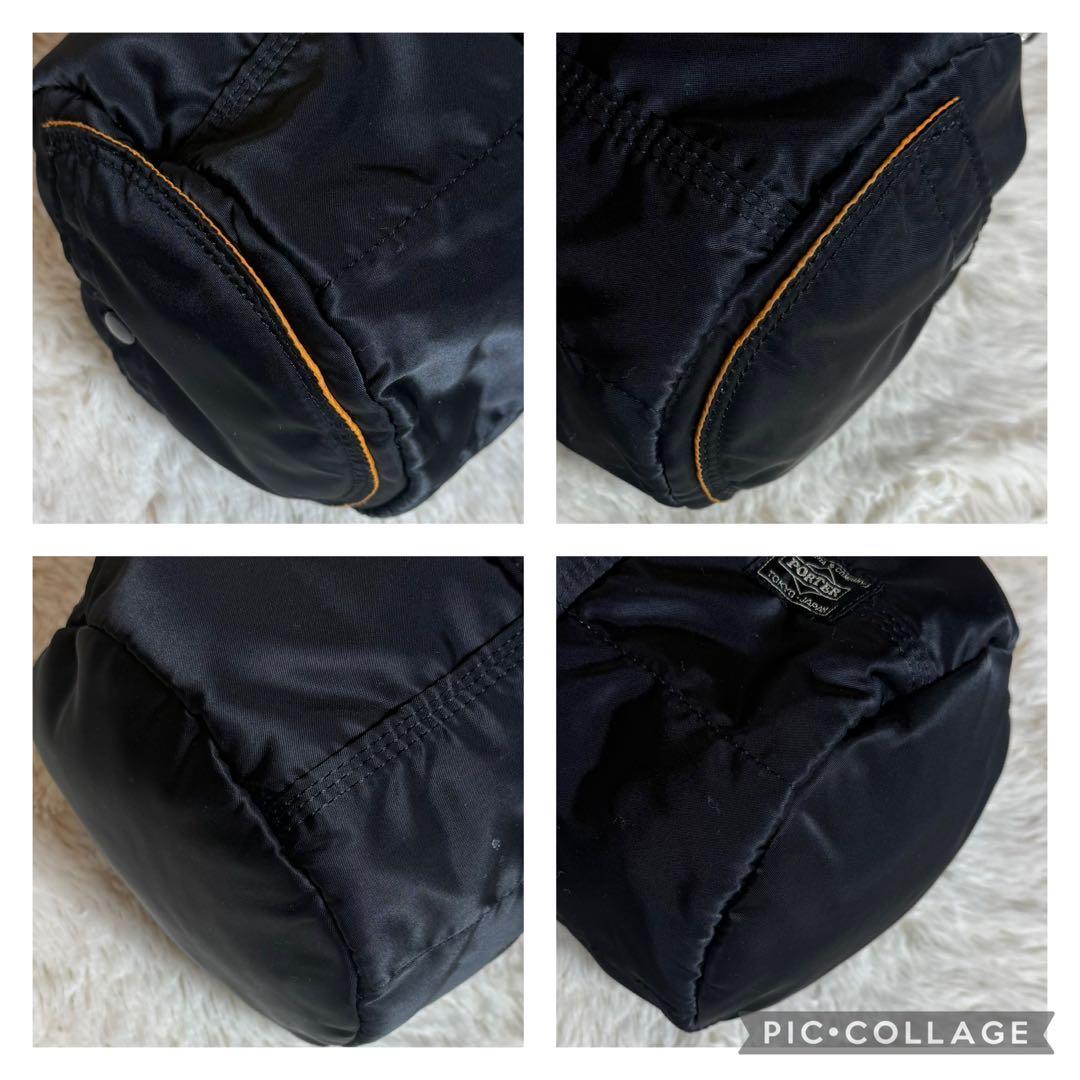 美品　PORTER　ポーター　タンカー　ミニボストンバッグ　Lサイズ　ブラック