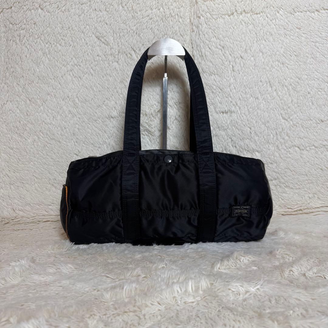 美品　PORTER　ポーター　タンカー　ミニボストンバッグ　Lサイズ　ブラック