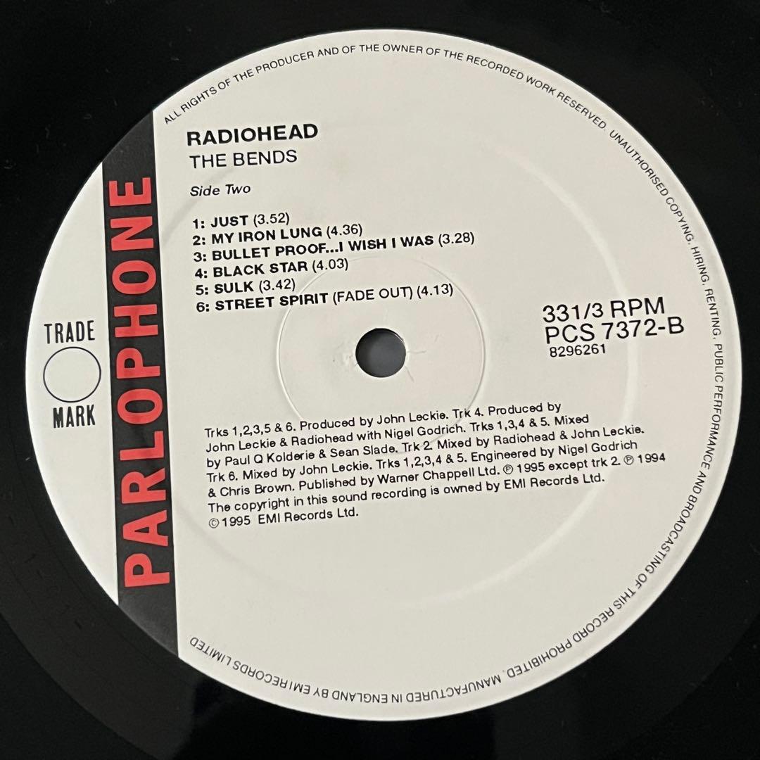e*奨様 RADIOHEAD アナログ LP レコード THE BENDS