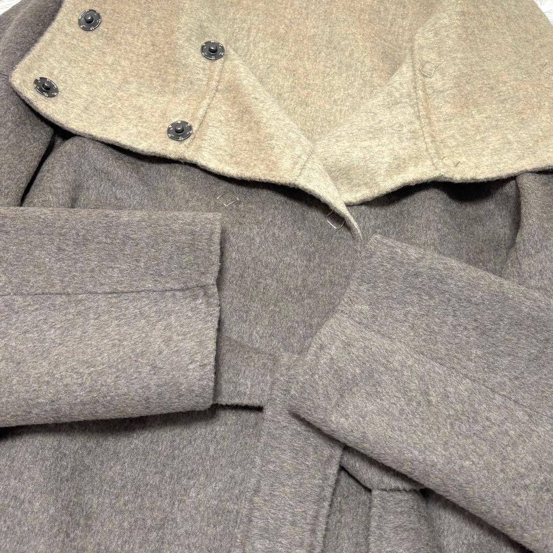 【極美品】マックスマーラウィークエンド リバーシブル ベルテッドリバーコート