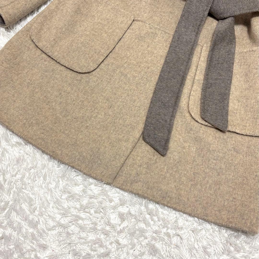 【極美品】マックスマーラウィークエンド リバーシブル ベルテッドリバーコート