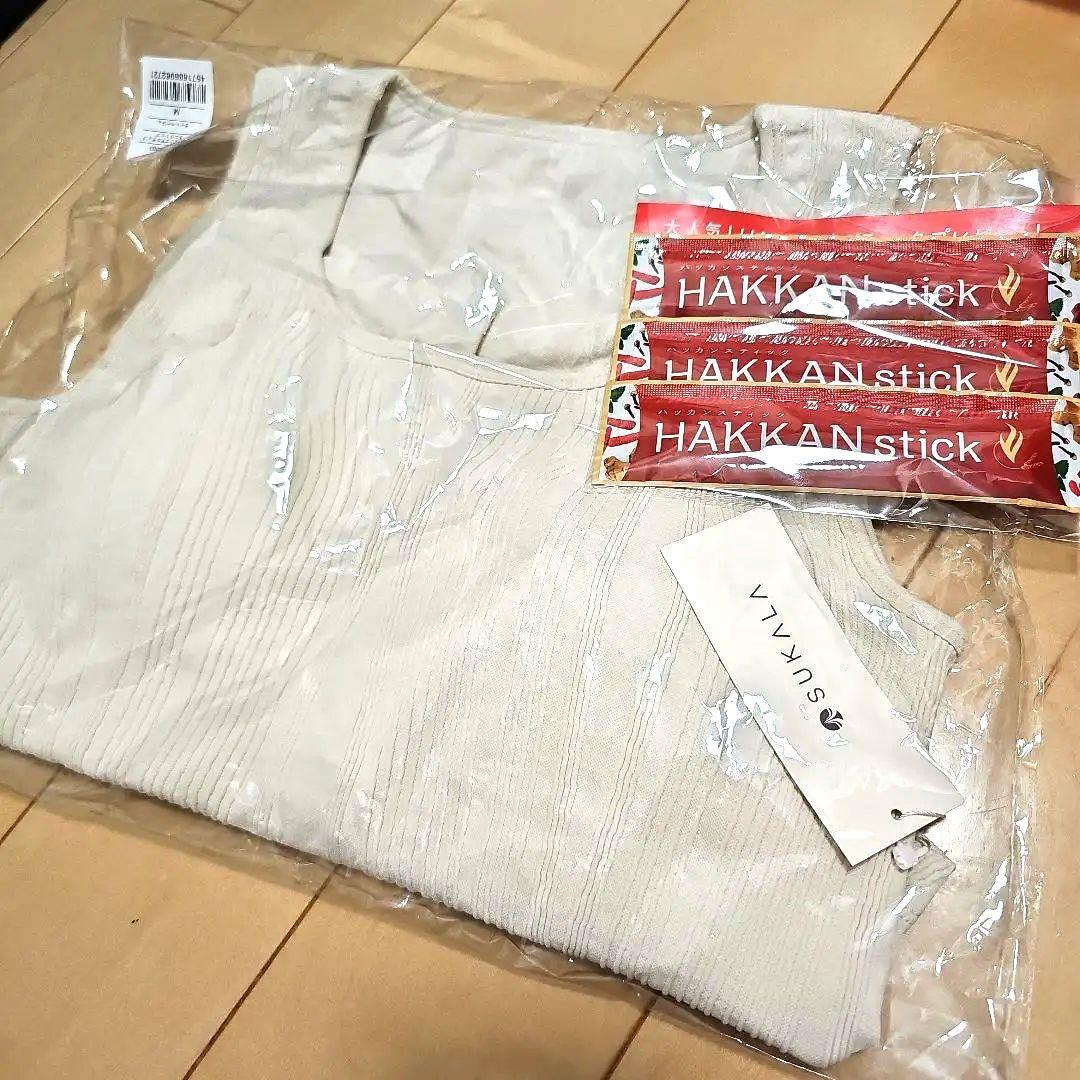HAKKANおまけ付き♪【新品未使用】ウェーブリブアクティブタンクトップMサイズ