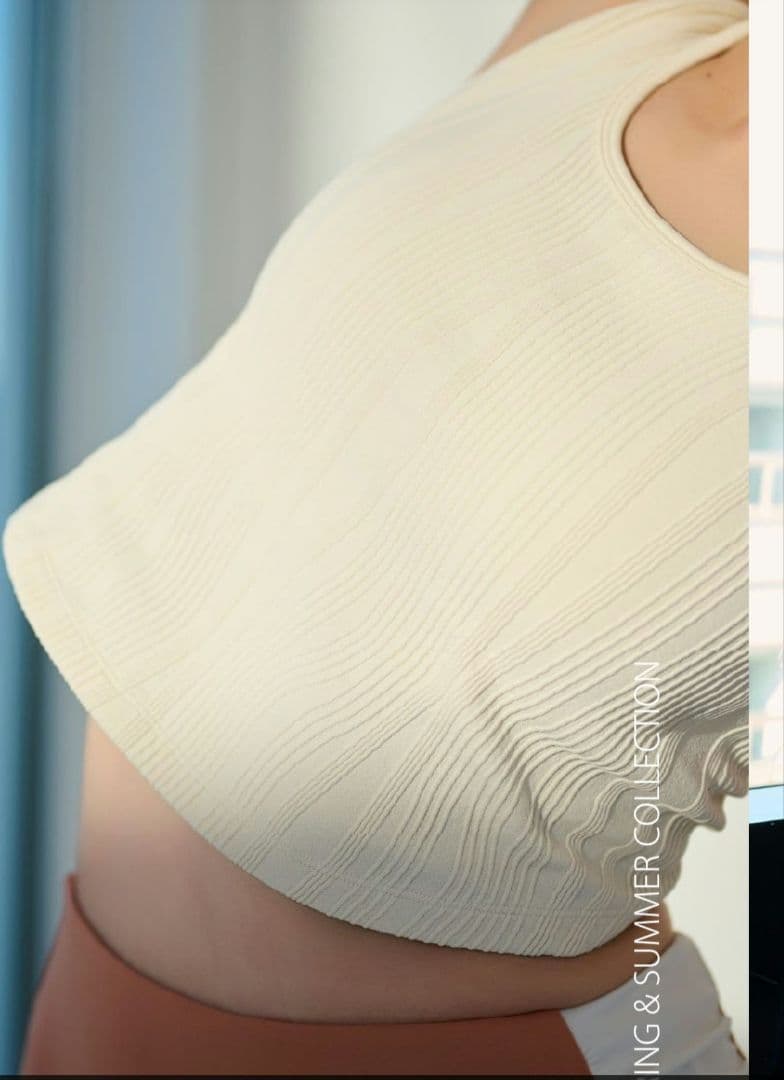 HAKKANおまけ付き♪【新品未使用】ウェーブリブアクティブタンクトップMサイズ