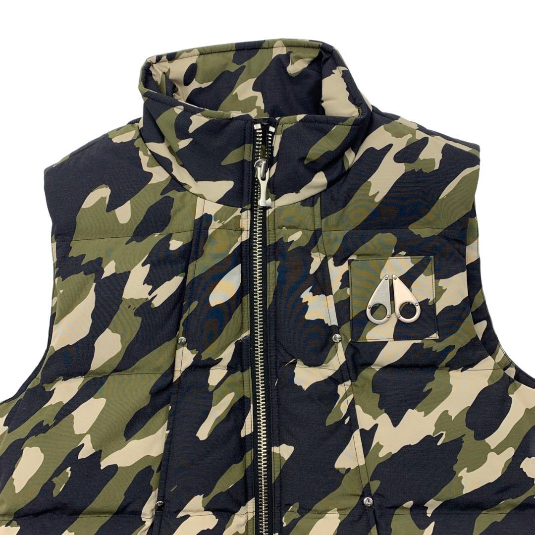 新品◆ムースナックルズ◆ダウンベスト◆カモフラージュ柄◆迷彩柄◆カモ柄