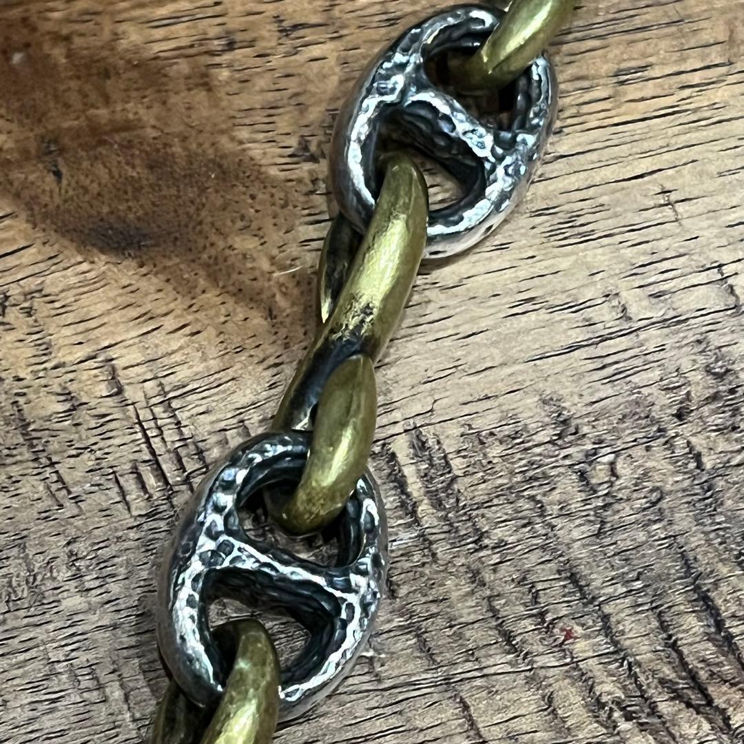 Molliveモリーヴ　真鍮(ブラス)×シルバー　ウォレットチェーン