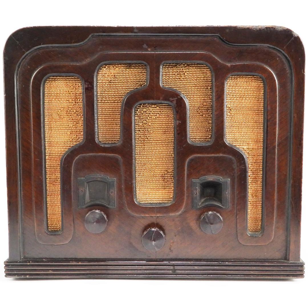 昭和レトロ 戦前　真空管ラジオ　松下無線　R-40