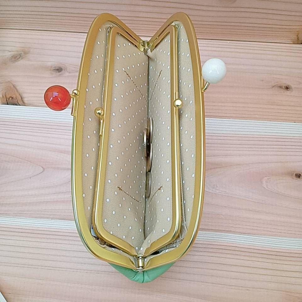 未使用　大きめ　がま口　長財布　レディース　ピンク　ズッケロフィラート　小銭