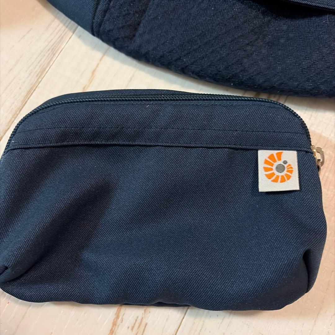 エルゴベビー　オムニブリーズ　ネイビー　ミッドナイトブルー　抱っこ紐　ポーチ付