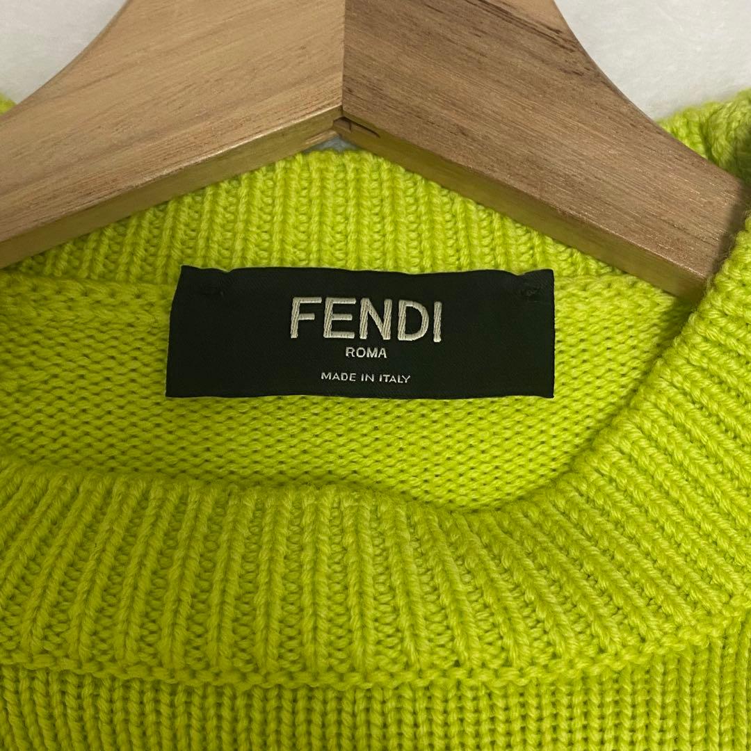 FFロゴ✨フェンディ2022年製 クールネック プルオーバー ポーチ ニット