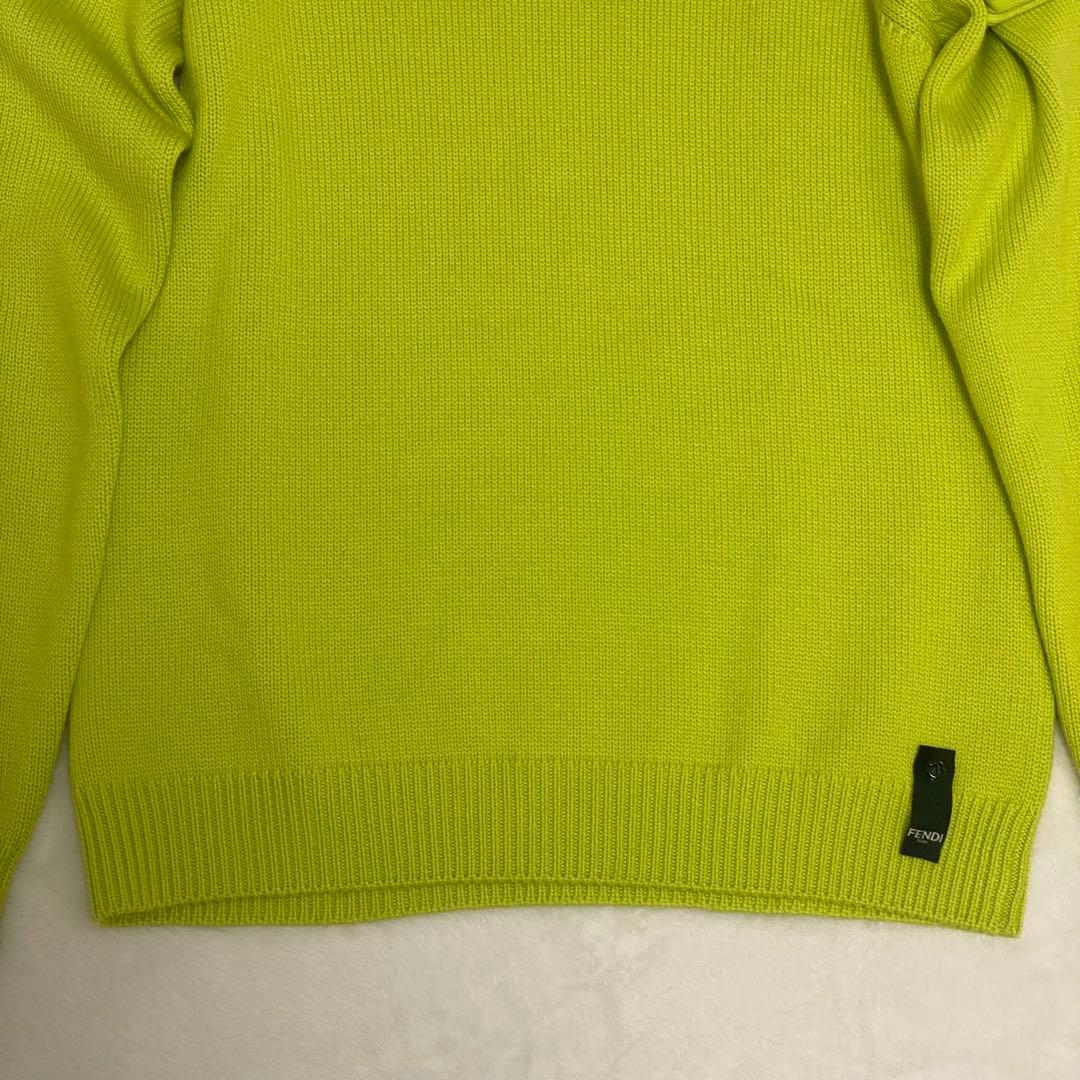 FFロゴ✨フェンディ2022年製 クールネック プルオーバー ポーチ ニット