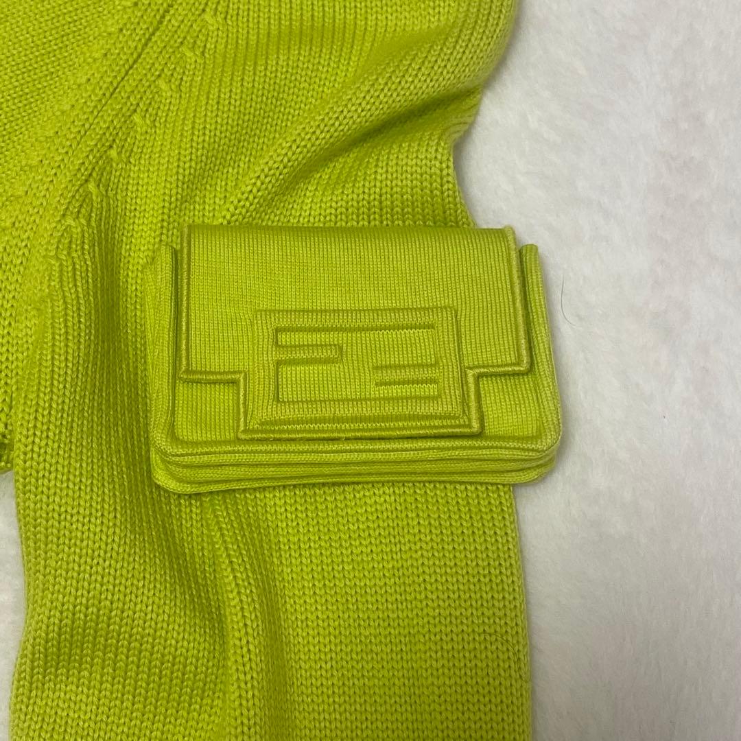 FFロゴ✨フェンディ2022年製 クールネック プルオーバー ポーチ ニット