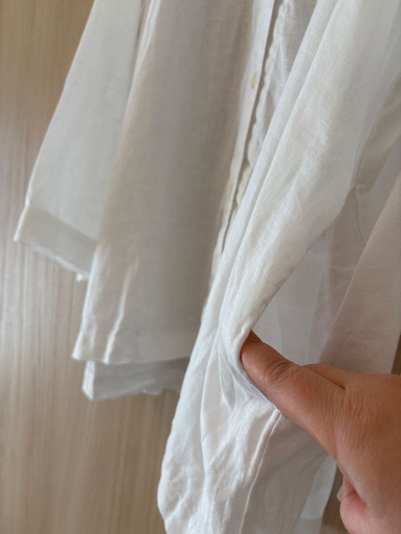 ネストローブ リネンルーズミディカラーシャツ