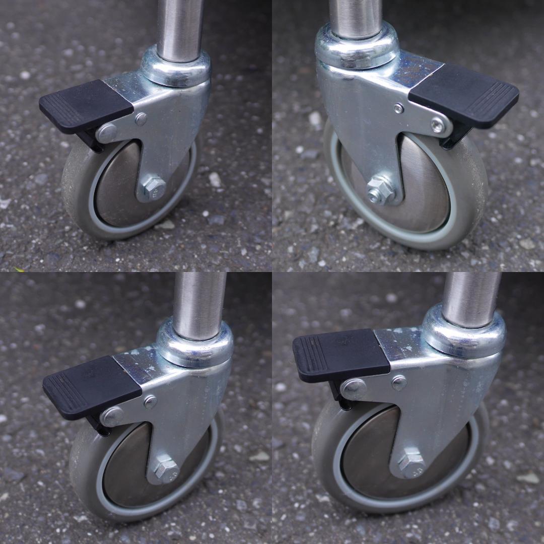 IKEA イケア FLYTTA フリッタ キャスター付 ステンレスキッチンワゴン