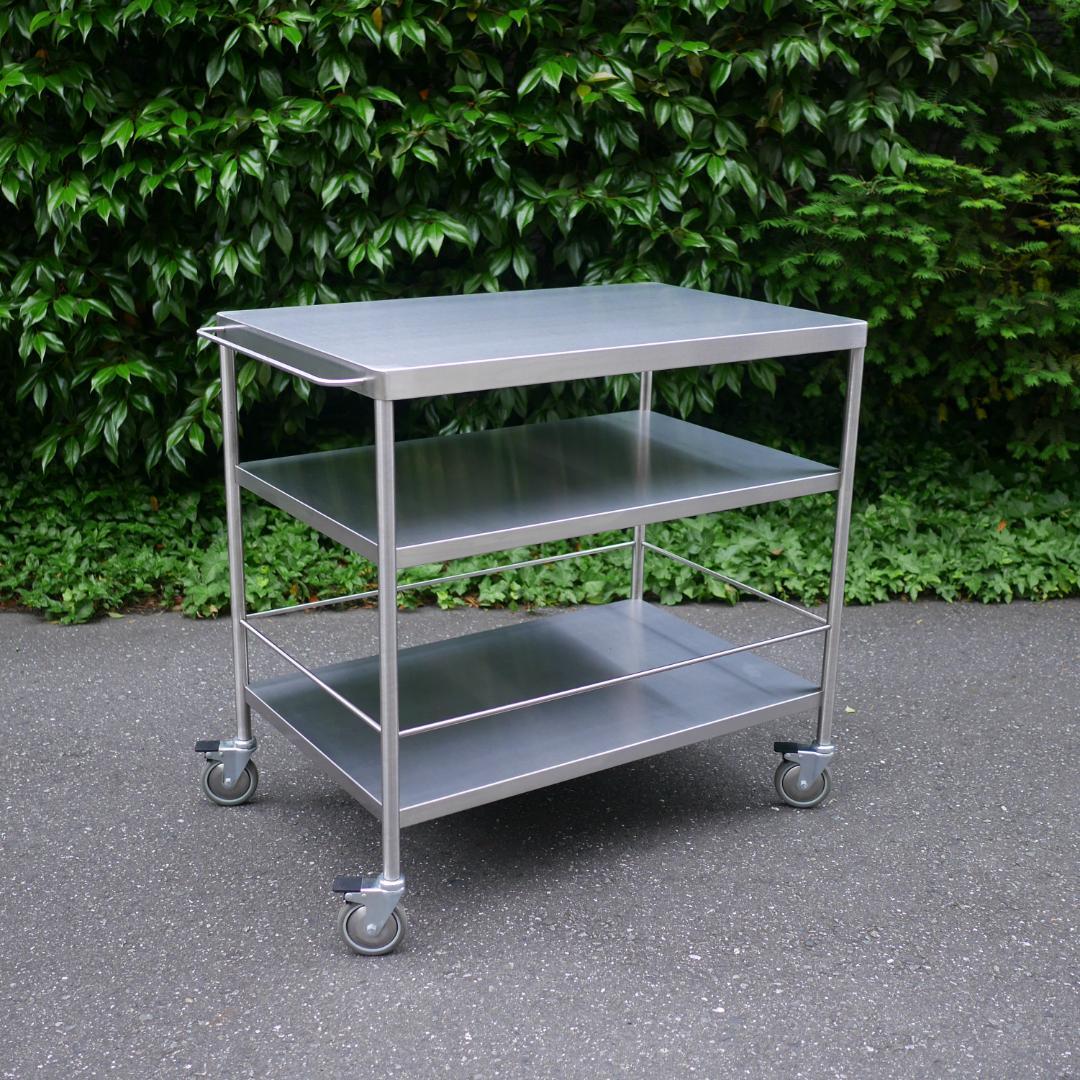 IKEA イケア FLYTTA フリッタ キャスター付 ステンレスキッチンワゴン