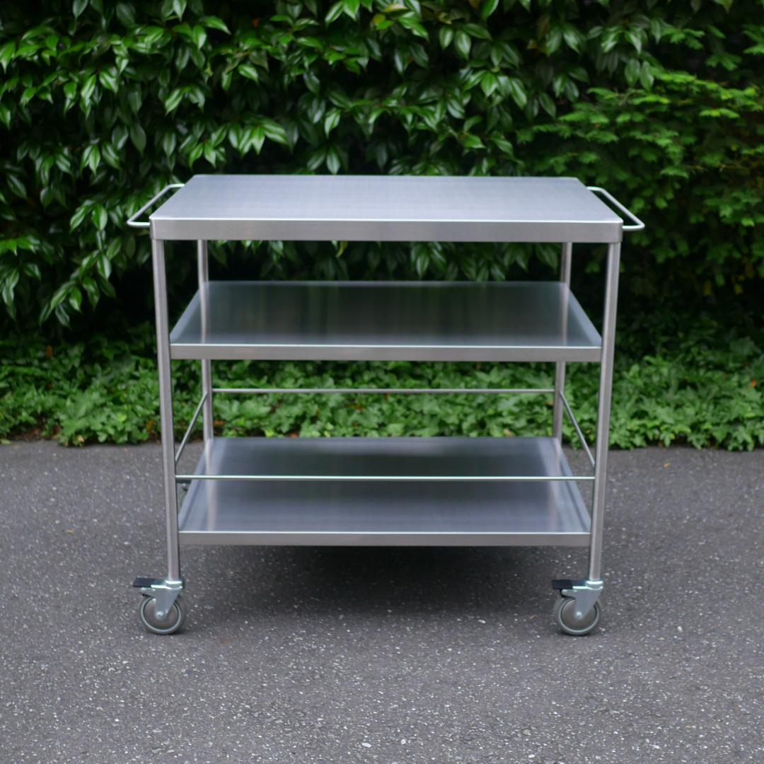 IKEA イケア FLYTTA フリッタ キャスター付 ステンレスキッチンワゴン